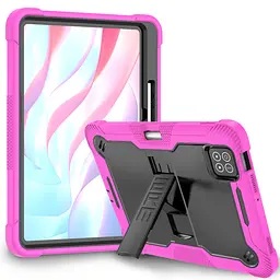 Захисний чохол для планшета Xiaomi Pad 7/7 Pro, Rover, рожевий, протиударний, з відкидною підставкою, накладка, TPU+PC, амортизуючі кути, підняті краї для захисту екрану і камери, ArmorStandart (ARM84973) - мініатюра 2