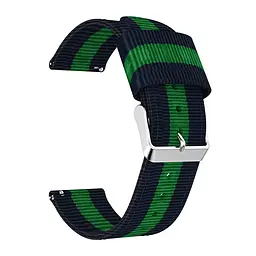 Тканинний ремінець Watchbands Cloth для Samsung Gear S3 Samsung Galaxy Watch 46mm Silver - синьо-зелений (WB007CLOTHBLUEGREEN) - мініатюра 3