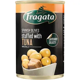 Оливки Fragata зелені фаршировані тунцем 300 г (8410134002580)