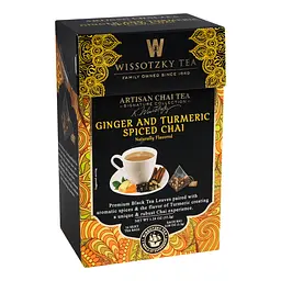 Чай чорний Wissotzky Tea Spiced Chai імбир-куркума, 35,2 г (16 шт. по 2,2 г) (868348) - мініатюра 3