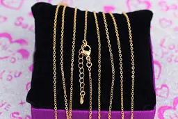 Цепь Xuping Jewelry якорная 45 см 1,5 мм с добором золотистая