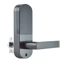 Замок біометричний автономний Trinix TRL-5107BTF Black Left з Bluetooth, зчитувачем відбитків пальців і карт Mifare (65-00046) - мініатюра 4