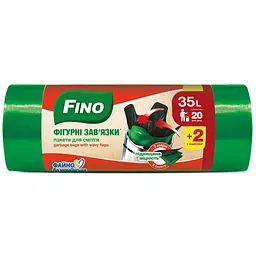Пакети для сміття Fino 35 л 20 + 2 шт.