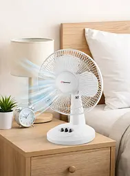 Вентилятор DOMOTEC MS-1624 White / Настільний вентилятор 2 швидкості 23 Вт - мініатюра 3