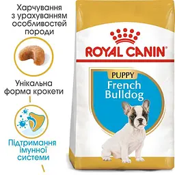 Сухий корм для цуценят породи Французький Бульдог Royal Canin French Bulldog Puppy, 10 кг (3990100) - мініатюра 4