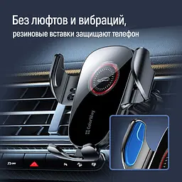 Тримач Colorway автомобільний СolorWay ClampSnap Holder Чорний (CW-CHMH19-BK) - мініатюра 4