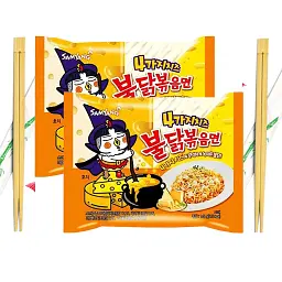 Локшина швидкого приготування Samyang Buldak Four Cheese Hot Chicken Ramen Noodles 130 г - мініатюра 7
