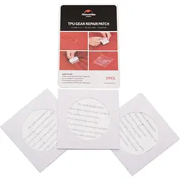 Набір латок Naturehike NH GR patch NH19PJ086, 3 шт 7x7см, прозорі