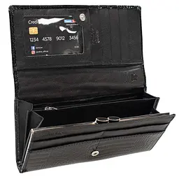 Гаманець жіночий шкіряний Semi Line RFID Black (P8228-0) - мініатюра 2