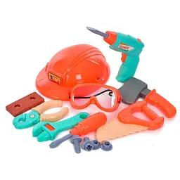 Ігровий набір інструментів "Tool Set" Bambi H3006-3 шуруповерт, окуляри, каска