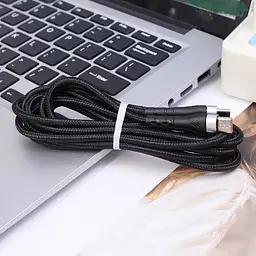 Кабель швидкого заряджання та передачі даних Digital PD Type-C до Type-C 120W 6A 2 м Чорний (Type-C2m120WB) - мініатюра 8