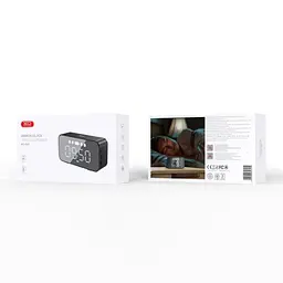 Акустична система XO F41 Mirror Clock bluetooth Speaker Чорна 6920680846139 - мініатюра 5