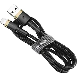 Кабель Baseus Cafule USB-A to Lightning 1m Black/Gold (CALKLF-BV1) [113815] - мініатюра 6