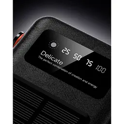 Портативна батарея Power Bank із сонячною панеллю Hoco DB33 Plus Rising 22.5W+PD20W Sun Solar 30.000mAh Black - мініатюра 5