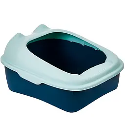 Туалет для котів із лопаткою Derby Plastic Cat Litter Box зелений 43 х 34 х 20 см