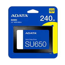Накопичувач SSD ADATA Ultimate SU650 240GB 2.5" SATA III 3D NAND (ASU650SS-240GT-R) - мініатюра 2