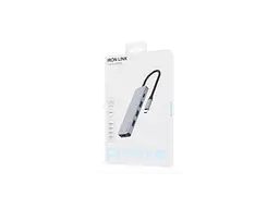 Мультипортовий адаптер BASEUS Iron Link 5 in 1 Hub Silver (HBIL00010604) - мініатюра 6