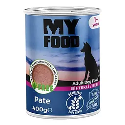 Вологий корм Hermos My Food Паштет для собак з яловичиною 400 г