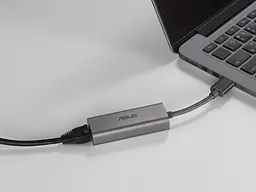 Мережева карта зовнішня адаптер USB RJ-45 Asus USB-C2500 - мініатюра 4