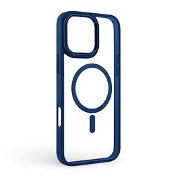 Чехол Apple iPhone 16 Pro Max, Unit MagSafe, синий, прозрачный, магсейф, противоударный, магнитный, панель-накладка с поддержкой MagSafe, с поддержкой беспроводной зарядки, TPU+PC, защита всего корпуса, ударопрочный, ArmorStandart (ARM78715) - мініатюра 2