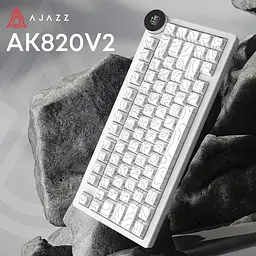 Клавіатура Ajazz AK820 V2 White Peach Switch біла (AK820-V2-WP-S-W) [175698] - мініатюра 5