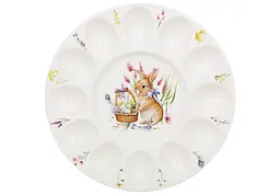 Блюдо порцелянове для 12 яєць та паски BonaDi Easter Melody 27 см (K235)