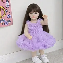 Реалістична Кукла Реборн 55 см повністю силіконова Doll Reborn Baby К0100216 - мініатюра 2