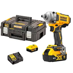 DeWALT Гайковерт ударний XR Li-Ion безщітковий 18В акб 2х5А·год 1084Нм 2000об/хв 3250уд/хв 1/2" ЗП кейс 1.67кг - мініатюра 5