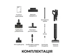 Вертикальний і ручний пилосос Dreame Wet & Dry Vacuum Cleaner G12 DUAL 2 в 1 (HHV24A) - мініатюра 2