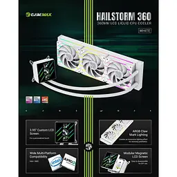 СВО GameMax HAILSTORM 360 WH (HAILSTORM 360 WH) - мініатюра 11