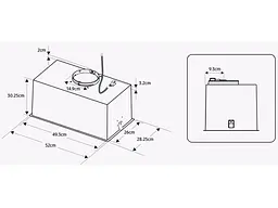 Витяжка вбудована Samsung NK52FG455CS - мініатюра 7