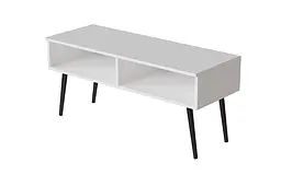 Тумба під ТВ Невада Ferrum-decor 45x100x38 Чорний метал ДСП Білий 16 мм (FRD-106725) - мініатюра 6