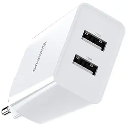 Мережевий зарядний пристрій Baseus Speed ​​Xiaomini 2USB + Cable Lightning 2.1A TZCCFS-R02 White - мініатюра 3