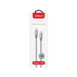 Дата кабель USB-C to Lightning 1.0m CBGNYTL1 30W Grey Intaleo (1283126559587) - миниатюра 4