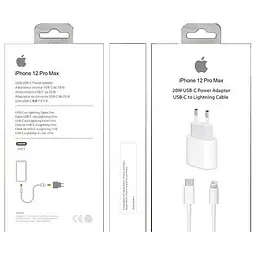 Мережевий зарядний пристрій Apple 20W USB-C Power Adapter + Cable HC White - мініатюра 2