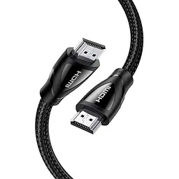 Кабель мультимедійний HDMI M to HDMI M 5.0m braided HD140 black Ugreen (80405)