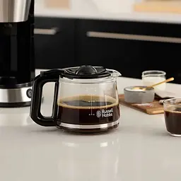 Кавоварка Russell Hobbs Heaton, 1.25 л мелена чорно-срібна - мініатюра 6