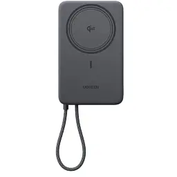 Батарея універсальна Ugreen 10000mAh 30W 1xUSB-C + 15W Magnetic Wireless + cable USB-C black (75982B)