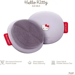 Щітка для обличчя GESKE Facial Brush З в 1 by Hello Kitty фіолетова - мініатюра 3