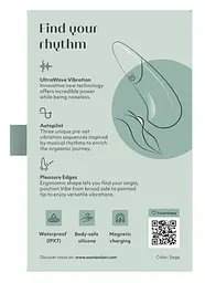 Мінівібратор Womanizer Vibe Sage, 3 авторежими + 10 рівнів інтенсивності - мініатюра 10