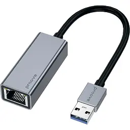 USB-Хаб Proove OTG Extension RJ 45 to USB silver (RJEX00102001)