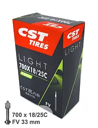 Камера велосипедна CST Light 28 (700x18/25C) FV 33 мм (G0001339) - мініатюра 2