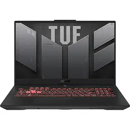 Ноутбук Ігровий ASUS TUF A17 FA707NUG-HX176, AMD Ryzen 7 7445HS до 4.7GHz, 17.3" Full HD, 16GB, SSD 512GB, NVIDIA GeForce RTX 4050 6GB, Free DOS