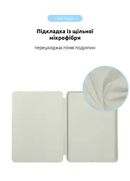 Чехол-книжка для планшета Apple iPad Pro 11 (2020)/Pro 11 (2021)/Pro 11 (2022) A2435/A2761/A2762, Original Smart Case, white, 11 , подставка на планшет, искусственная кожа, микрофибра, магнитная крышка с автоотключением экрана - мініатюра 6