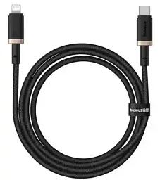Кабель Baseus Dura Series Cable USB to Lightning 2.4A 1m P10377801U01-00 Black-Gold - мініатюра 4