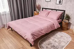 Комплект постільної білизни Moon&Star Satin Stripe Stripe Candy полуторний євро 160х220 наволочки 2х50х70