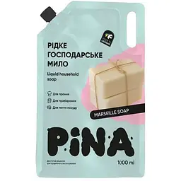 Мило господарське рідке PINA 1л “Marseille Soap” дой-пак