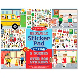 Набір для творчості Melissa&Doug Багаторазові наклейки Моє місто (MD19114)