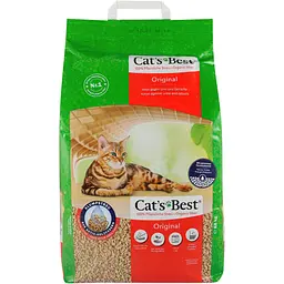 Наповнювач Cat’s Best Original для котячого туалету деревний 20 л/8.6 кг