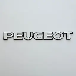 Емблема напис Peugeot 280 x 33 мм старий скотч